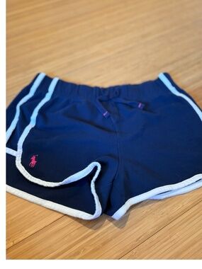 Polo Ralph Lauren Girls Navy Athletic Running Shorts Size Large (12–14)